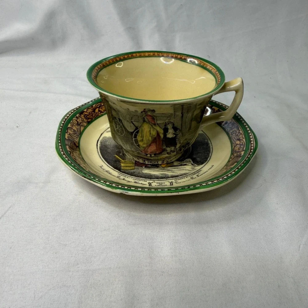 Adams Tunstall England Cries of London Teacup and Saucer Fresh Gathered Peas